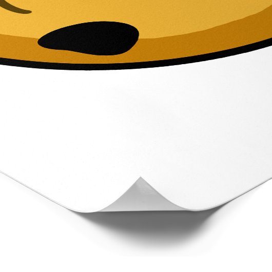 Zure deeg Funny Baking Pun Poster (Hoek)