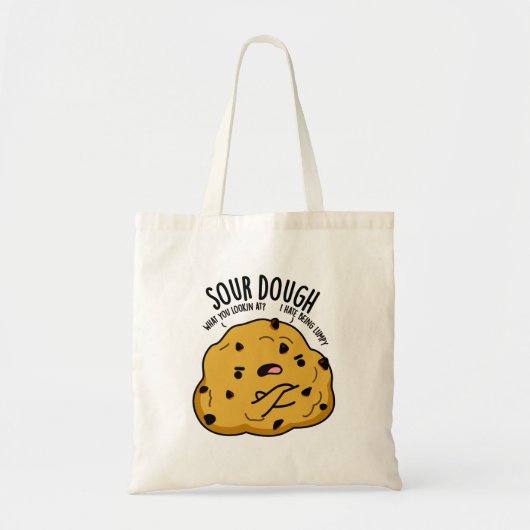 Zure deeg Funny Baking Pun Tote Bag (Voorkant)