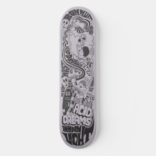 Zure dromen in motorlicht skateboard (Voorkant)