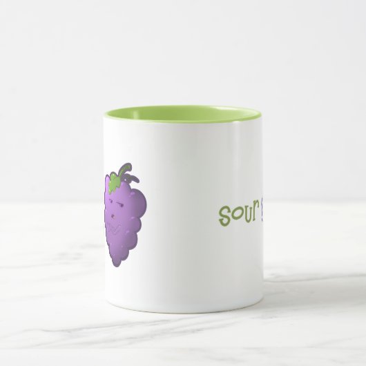 Zure druiven - Mok (Midden)