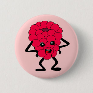 Zure frambozen: Bad Fruit Gang Ronde Button 5,7 Cm