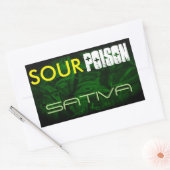 ZURE GIF SATIVA RECHTHOEKIGE STICKER (Envelop)
