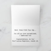 "Zure groene appel" felicitatie Kaart (Binnen)