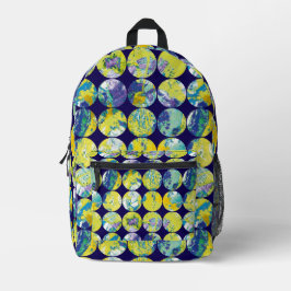 Zure grunge stippen. bedrukte rugzak