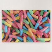 Zure Gummy Worms Legpuzzel (Horizontaal)