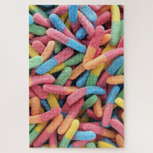 Zure Gummy Worms Legpuzzel