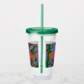 Zure marmer acryltumbler acryl drinkbeker (Rechts)