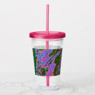 Zure marmer acryltumbler acryl drinkbeker