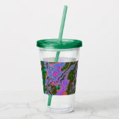 Zure marmer acryltumbler acryl drinkbeker (Achterkant)