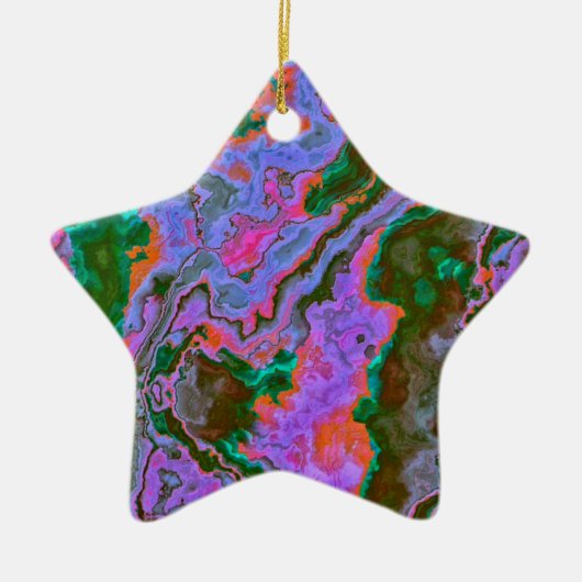 Zure marmer keramisch Ornament (Voorkant)