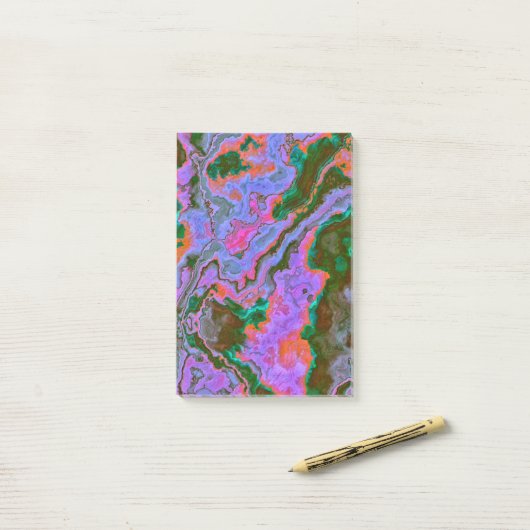 Zure marmer Post-it Notes (Op bureau)