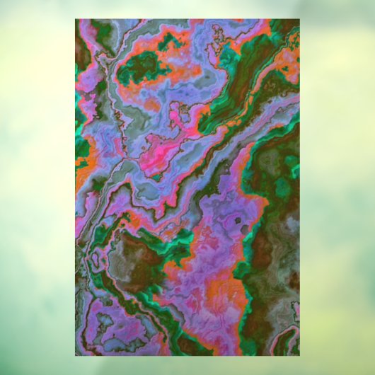 Zure marmer Window Cling Raamsticker (Vel 3)