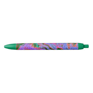 Zure marmer zwarte pen