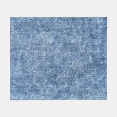 Zure was blauwe denim, close-up textuur. fleece deken (Voorkant (Horizontaal))