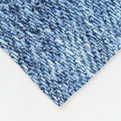 Zure was blauwe denim, close-up textuur. fleece deken (Hoek)