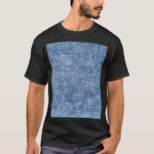 Zure was blauwe denim, close-up textuur. t-shirt