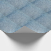 Zure wassen blauwe jeans, denim textuur. cadeaupapier (Hoek)