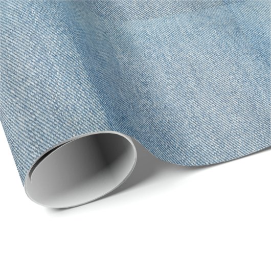 Zure wassen blauwe jeans, denim textuur. cadeaupapier (Rol Hoek)