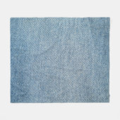 Zure wassen blauwe jeans, denim textuur. fleece deken (Voorkant (Horizontaal))