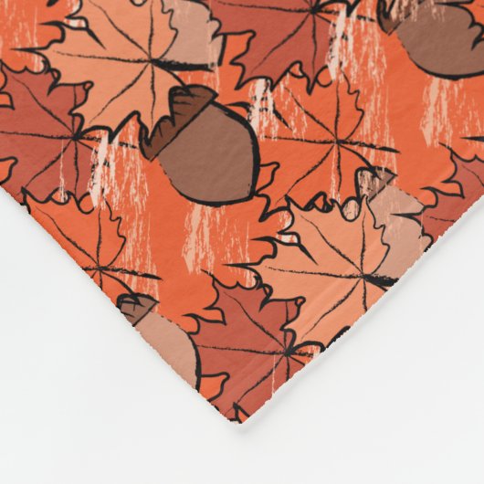 Zuren en bladeren II Fleece Deken (Hoek)