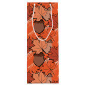 Zuren en bladeren II Wijn Cadeautas (Achterkant)