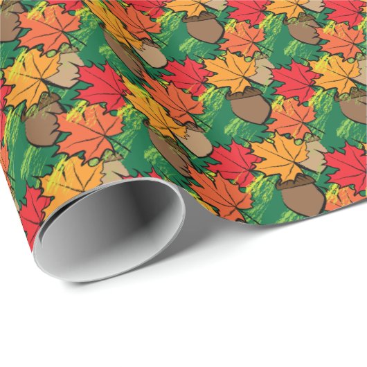 Zuren en bladeren III Cadeaupapier (Rol Hoek)