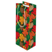 Zuren en bladeren III Wijn Cadeautas (Voorkant Gekanteld)