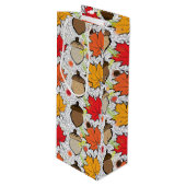 Zuren en bladeren VII Wijn Cadeautas (Voorkant Gekanteld)