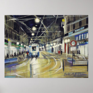 Zurich Bahnhofstrasse Poster