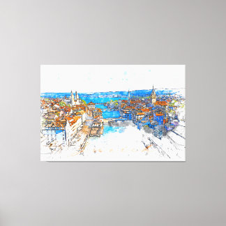 Zürich Canvas Afdruk