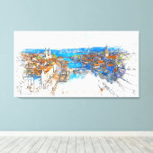 Zürich Canvas Afdruk (Insitu (Houten vloer))