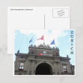 zürich hauptbahnhof briefkaart (Voorkant / Achterkant)