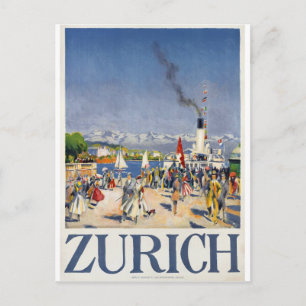 Zürich Haven, Zwitserland Briefkaart