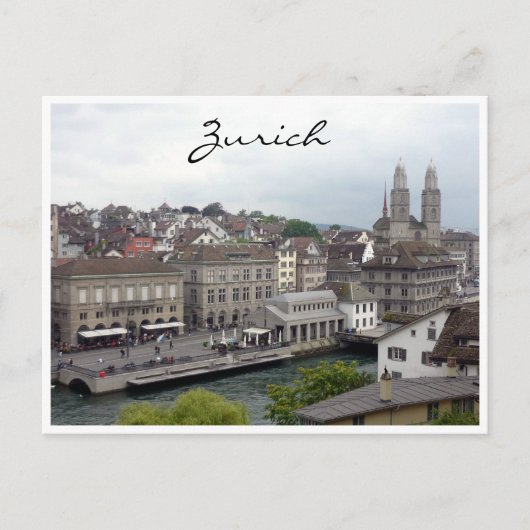 zurich limmat briefkaart (Voorkant)