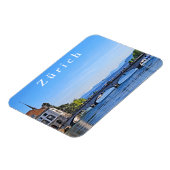 Zürich. Limmat. Stadhuis en brug. Magneet (Linkerzijde)
