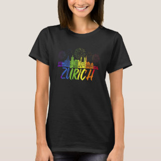 Zurich Pride Skyline Pride Parade Zurich T-shirt