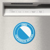 Zürich Round Emblem Magneet (Insitu (Vaatwasser))