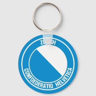 Zürich Round Emblem Sleutelhanger