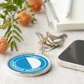 Zürich Round Emblem Sleutelhanger (Zijkant)