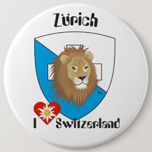 Zürich Schweiz Button Zwitserland