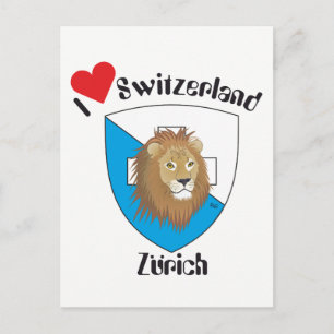 Zürich Schweiz Postkarte Briefkaart