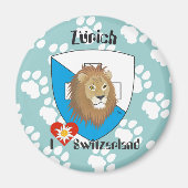 Zürich Schweiz Switzerland Magnet Magneet (Voorkant)
