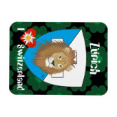 Zürich Schweiz Zwitserland Magnet Magneet (Horizontaal)