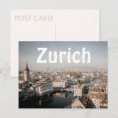 Zurich Skyline Briefkaart (Voorkant / Achterkant)