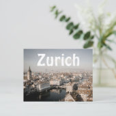 Zurich Skyline Briefkaart (Staand voorkant)