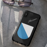 Zürich, Suisse Armoiries | Parties scintillant noi<br><div class="desc">Zürich, Suisse Armoiries sur parties scintillant noire fine arrière - plan | Nom manuscrit. Samsung Galaxy S22 Coque. Apportez la beauté de Zurich, Suisse à votre téléphone avec cette étonnante étonnante étagère à thème Armoiries. Avec les armoiries officielles de Zurich, ajouter une touche d'élégance suisse à votre appareil. Que vous...</div>