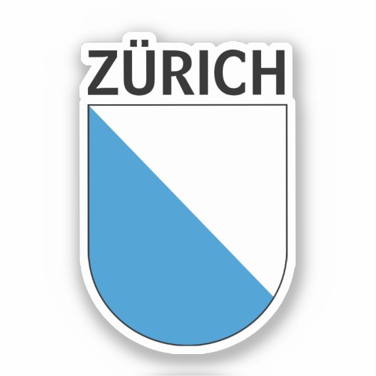 Zürich-wapenschild Sticker (Voorkant)