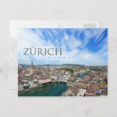 Zürich Zwitserland Briefkaart (Voorkant / Achterkant)
