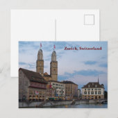 Zürich Zwitserland Briefkaart (Voorkant / Achterkant)