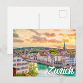 Zürich, Zwitserland Briefkaart (Voorkant / Achterkant)